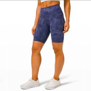 lululemon Tie Dye Wunder Train High Rise Shorts 8”